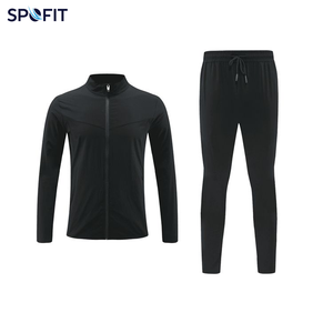 Men Autumn Hooded Printed <b>Waterproof</b> Quick Dry Two Piece Workout Gym <b>Set</b> Jogging Sports Clothes Jacket and Pants Tracksuit - Product Image 3