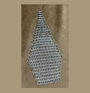 Private Branding Stainless Steel Chainmail Scrubber Pad For Cleaning Cast Iron <b>Cookware</b> Without Scratching Surface - Product Image 1