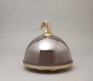 Jaffsexports JE501 Cubierta Decorativa de Lujo Clásica con Cabeza de Caballo de Aluminio para Decoración de Mesa Interior - Product Image 1