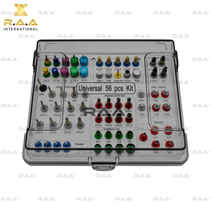 R.A.A.INTERNATIONAL RAA-108 56-Piece Gold Black Coated <b>Drill</b> <b>Guide</b> Screw Positioning Tool Kit Dental Implant Class I CE Made - Product Image 2