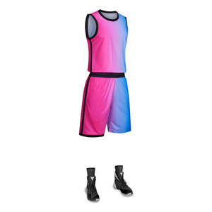 Custom Unique Design High Quality Basketball Uniform Men Quick Dry Wholesale Sports Wear Basketball Uniform - Product Image 3