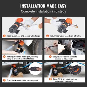 Pompa Maceratrice Portatile 12V per RV, Pompa per Acque Reflue con Rilascio Rapido, Valvola a Connessione Rapida Staccabile, Componenti e Sistemi per RV - Product Image 6