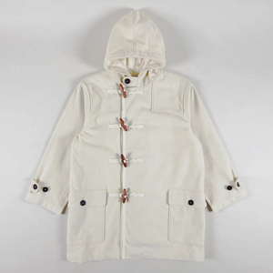 Wholesale <b>Men</b> Off-White <b>Wool</b> Blend Winter Warm Knitted <b>Wool</b> <b>Hooded</b> <b>Coat</b> Long Sleeveless Toggle Buttons Thick Winter Duffle <b>Coat</b> - Product Image 3