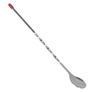 Cuillère de bar élégante en acier inoxydable, ustensile pour mélanger les cocktails, outil de mélange de boissons à long manche, pour la maison, le restaurant, l'hôtellerie - Product Image 1