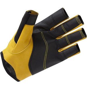 Sailing <b>Gloves</b> Palm Gripy Unisex PU Leather Hook Loop Closure Anti-UV Lightweight Outdoor <b>Kayak</b> Dinghy Fishing - Product Image 1