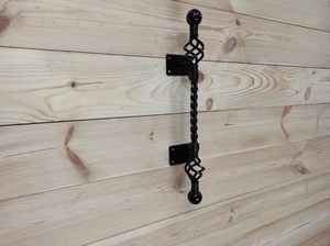 Matériel de clôture en fer galvanisé de style traditionnel Iron Nature avec barres torsadées et extrémités sphériques pour clôtures, treillis et portails – Durable - Product Image 3