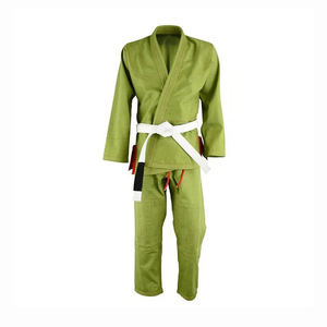 Kimono Gris para BJJ, Corte Regular, Uniforme de Artes Marciales para Adultos con Cinturón Negro y Pantalones con Punta Roja, Estilo Jiu Jitsu Brasileño - Product Image 5