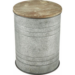 Tabouret rond unique en métal galvanisé, style ferme, pour la décoration intérieure, durable, pour l'intérieur et l'extérieur, au prix le plus bas - Product Image 6