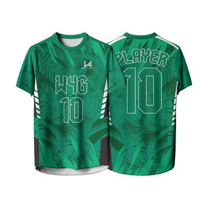 Maillots de football personnalisés pour hommes, légers, respirants, anti-transpiration, antibactériens, protection UV, manches courtes - Product Image 3