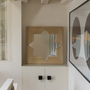 Miroir mural artisanal en rotin naturel, cadre en osier tissé à la main, miroir décoratif, décoration bohème pour la maison, accent décoratif pour chambre et salle de bain - Product Image 5