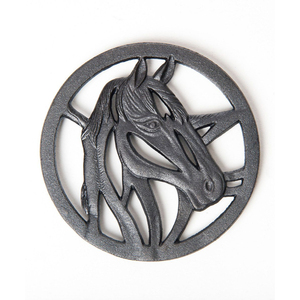 Luxury Filigree Cast Aluminum Metal Trivet Round Heat Resistant Hot Pot Stand Vintage Silver Kitchen <b>Table</b> <b>Protector</b> Mat - Product Image 6