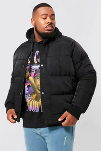 เสื้อแจ็คเก็ตพัฟเฟอร์สไตล์ลำลองราคาโรงงานสำหรับผู้ชาย ขายดี เสื้อกันหนาวแขนยาวแฟชั่นสตรีท เสื้อแจ็คเก็ตพัฟเฟอร์ผู้ชาย - Product Image 4