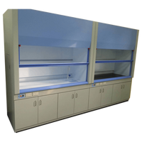 Hotte d'extraction de fumées chimiques de laboratoire ACDT, corps en PP résistant aux acides et aux alcalis, construction en acier thermolaqué, fenêtre en verre trempé