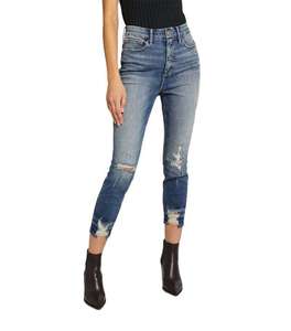 Pantalon cargo en denim polyester pour femme, taille haute, fabrication OEM, fournisseur en gros, collection directe, design personnalisé, peint - Product Image 3