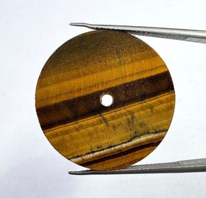 Cadran de montre avec mouvement NH35, pierre naturelle œil de tigre, marron/noir, disque de 24,50 mm, épaisseur de 1 mm, classique et élégant pour la fabrication de montres - Product Image 4