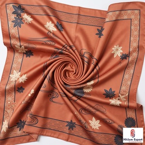 Custom Printed Short <b>Scarf</b> Fabric White Label OEM ODM Textile Manufacturer for Fashion Accessories Wholesale Export Supplier - Product Image 6