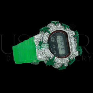 Montre personnalisée Ice Dynasty Prime DW6900, boîtier en métal serti de pierres, édition premium en acier, montre g&shock - Product Image 4