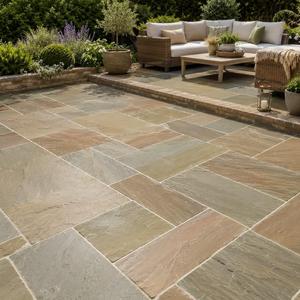 Pierre de grès vert Raj de Shivara Stones, finition polie, pour terrasse moderne, provenant du Madhya Pradesh - Product Image 4