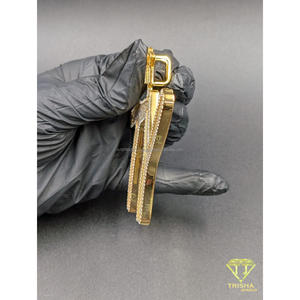 Lab Grown Diamond <b>Iced</b> <b>Out</b> TY Letter Pendant Hip Hop Custom Initial <b>Chain</b> Luxury Bling Jewelry Gift - Product Image 4