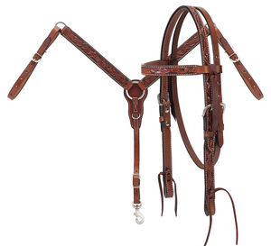 Juego de cuello de pecho y cabeza de cuero de alta calidad premium disponible a precio mayorista para caballo ecuestre - Product Image 5