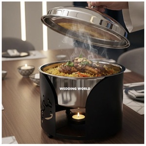 New Arabian Collection Metal Hotpot Premium Quality Handmade Casserole Round <b>Dinnerware</b> Luxury Metal Food Warmer - Product Image 1