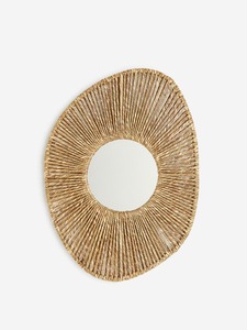 Handmade Seagrass Framed Round Wall <b>Mirror</b> Raffia Decorative <b>Hanging</b> <b>Mirror</b> for Living Room Home Decor - Product Image 2