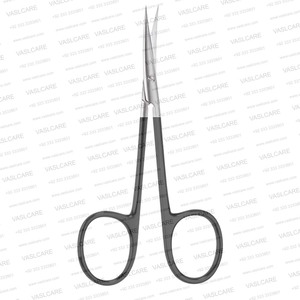 Tijeras dentadas Iris (11.5cm) con hoja inferior microdentada, puntas afiladas, para tejidos delicados en cirugía oftálmica y plástica - Product Image 5