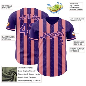 เสื้อเบสบอลผู้ชาย ชุดกีฬา เสื้อทีม โพลีเอสเตอร์ถัก แห้งเร็ว ระบายอากาศดี แบบสั่งทำพิเศษ ติดกระดุม - Product Image 3