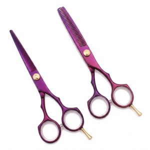 Ciseaux de coiffure professionnels 5,5'' en acier inoxydable, ciseaux à effiler verts pour salon de coiffure - Product Image 4