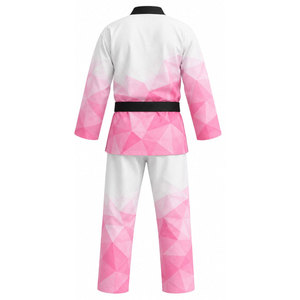 Taekwondo Uniform Sets Polyester/Cotton Unisex Lightweight Durable Shrink-Proof Embossed Front Logo 280g Training Martial - Product Image 6