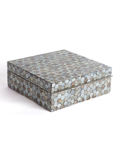 Boîte de rangement multifonctionnelle en nacre style vintage, pour bijoux, organisateur décoratif, cadeau, accent de décoration intérieure - Product Image 3
