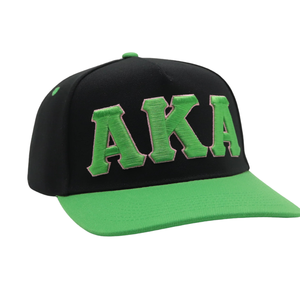 หมวกแก๊ปปักลาย AKA Black Letters สีเขียว ปรับขนาดได้ ผ้าฝ้าย สไตล์ลำลอง แฟชั่นสตรีทแวร์ - Product Image 5