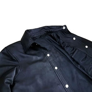 Chemises en cuir pour hommes, nouveau design, meilleure qualité, vente chaude, prix de gros, faible MOQ, best-seller, fabriqué au Pakistan - Product Image 4