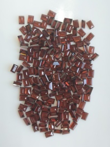 Natural Red <b>Garnet</b> 5x3.5MM Baguette Cut Best Quality Loose Gemstones For Jewelry Making - Product Image 2