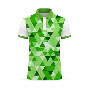 Chemises polo de haute qualité avec logo imprimé, coupe ajustée, confortables, légères et décontractées pour hommes - Product Image 6