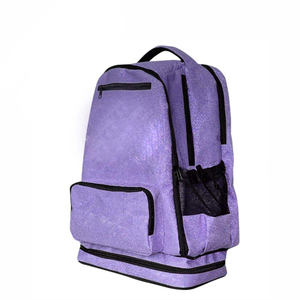 High Quality Cheerleading Glitter Pu <b>Backpack</b> Custom Team Logo Embroidery OEM Custom Sizes Outdoor Use Travel Bag - Product Image 5