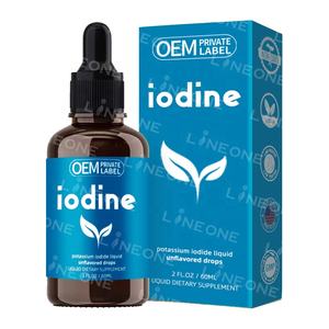 Private Label organico iodio liquido gocce, integratore di iodio puro per la tiroide e il supplemento di energia immunitaria - Product Image 1