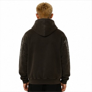 Sudadera con Pedrería para Hombre, Estilo Moderno, Sensación de Algodón Suave, Diseño con Pedrería Brillante, Prenda Esencial para Uso Diario - Product Image 2