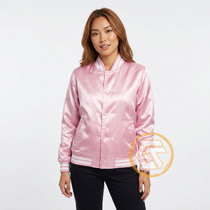 Customized Alpha Kapa Satin Embroidered Quilted Varsity <b>Jacket</b> Sorority High Quality Breathable Autumn Greek Apparels Women - Product Image 2