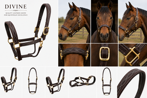 Fournisseur B2B de harnais pour chevaux en cuir pleine fleur fabriqués à la main par Divine International Uttar Pradesh - Product Image 6