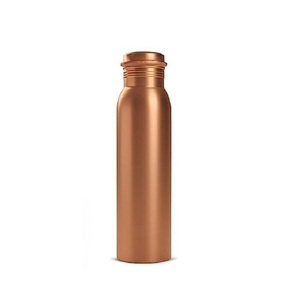 European Copper Bottle Glossy Finish Screw Cap Leak-Proof Drinking Ayurvedic GYM Fitness Sports Outdoor Travel Bottles - Product Image 4