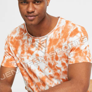 Camiseta de Cuello Redondo Unisex de Algodón Orgánico de Alta Calidad, Etiqueta Personalizada Teñida, Camiseta de Hombre 100% Algodón Jersey, Ligera, para Impresión - Product Image 5