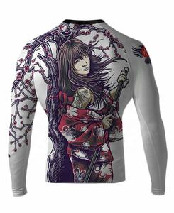 Camiseta de Compresión de Manga Larga con Logotipo Personalizado Unisex para Adultos, para MMA, BJJ, Lucha, Cross Training - Product Image 3