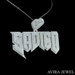 Pendentif Hip Hop Iced Out en Argent Massif 925 Plaqué Or Jaune, Breloque Étoile Rotative en Diamant Moissanite, Bijou Unisexe pour Fête - Product Image 2
