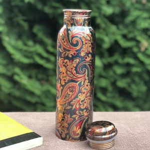 Botella de Agua de Lujo con Diseño de Cuerno, Estilo Animal, para Regalos Culturales, Gimnasio, Hogar, Ocasiones Festivas, con Motivos Tradicionales Indios - Product Image 1