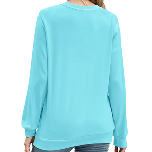 Sweat-shirts personnalisés pour femmes OEM ODM, fabricant de sweat-shirts à col rond pour femmes, fournisseur de vêtements de mode en gros avec étiquette privée - Product Image 3