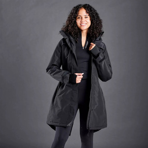 Vêtements d'équitation, veste rembourrée en coton, veste mi-longue, grande taille, manteau épais pour les filles équitationuses - Product Image 1