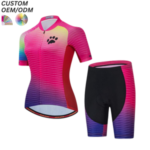 Conjunto de Maillot y Culotte de Ciclismo con Logotipo Personalizado, Ropa Deportiva de Ciclismo de Secado Rápido y Transpirable, Equipo de Ciclismo OEM ODM para Pedidos al por Mayor - Product Image 3