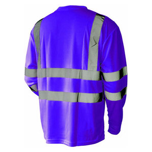 Camisa de Seguridad Reflectante de Alta Visibilidad, Unisex, Manga Larga, para Guardias de Seguridad, en Poliéster, Color Personalizable - Product Image 2