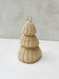 Árbol de Navidad de Mimbre para Mesa, Mini Adorno Navideño, Decoración Artesanal para Guardería, Decoración Festiva - Product Image 1